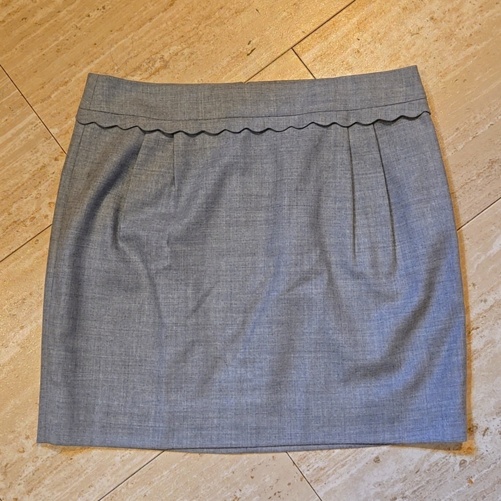 New J. Crew Gray Mini Skirt